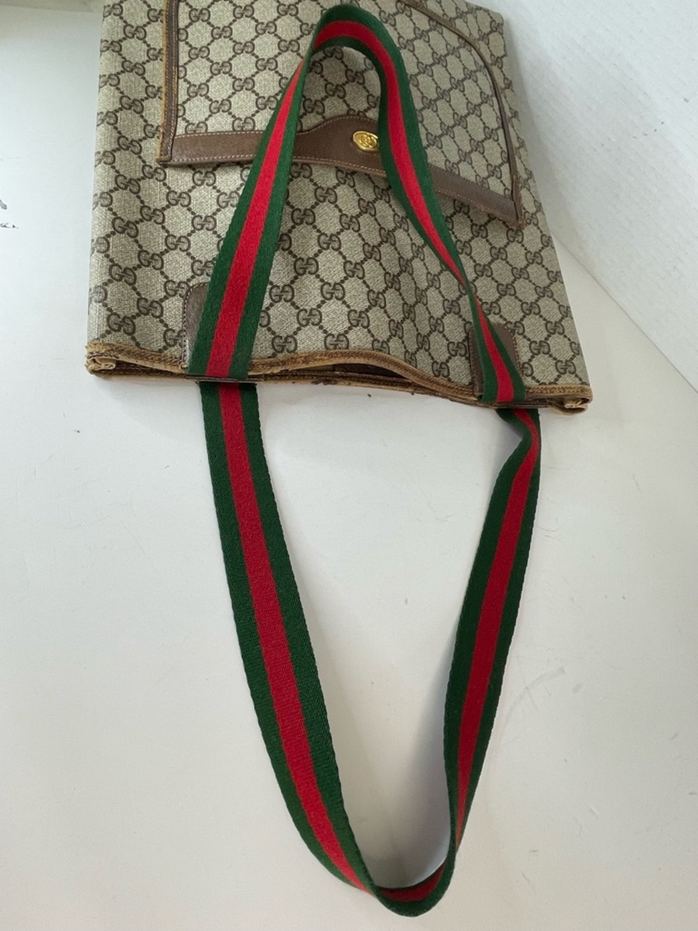 GUCCI CC MONOGRAM SHERRY LINE TOTE - Picture 11 of 15